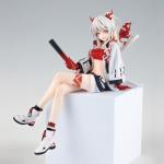 MABAIUDE Nian Figure Statue Collectibles - 14cm Anime Game Figure Sitting Pose Nian Figurine Model 1/7 Scale Handmade Desktop Display Decoration Gift for Fans
