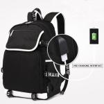 DIOMMELL Anime Backpack Canvas Capacity Manga Backpack Laptop Backpack