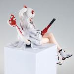 MABAIUDE Nian Figure Statue Collectibles - 14cm Anime Game Figure Sitting Pose Nian Figurine Model 1/7 Scale Handmade Desktop Display Decoration Gift for Fans