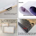 Disney Wall Art for Living Room Vintage Sunset Castle Park Picture Bedroom Wall Decor Ferris Wheel Skyline Panoramic Painting Canvas Prints Anime Posters Modern Artworks Office Decorations 12x32" 5P