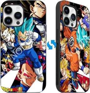 TNOLTK 3D iPh 16 Case Anime Motion Anime Phone Case Shockproof Soft TPU Anti-Scratch Non-Slip Japanese Manga Case for iPh 16 (DB2, 16 pro max)