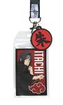 Naruto Itachi Uchiha ID Badge Holder Lanyard w/ 2" Shu Kanji Rubber Pendant