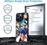 TNOLTK 3D iPh 16 Case Anime Motion Anime Phone Case Shockproof Soft TPU Anti-Scratch Non-Slip Japanese Manga Case for iPh 16 (DB2, 16 pro max)