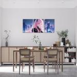 Erosebridal 3 Pcs Japanese Anime Canvas Wall Art, Anime Girl Picture Wall Decor Kawaii Japanese Style Painting Cartoon Japan Animation Artwork Posters For Home Decorations Wall Decor 12"X 16"