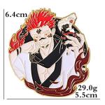JJK Satoru Pins - Anime Figure Enamel Pins for Backpacks and Clothes - Funny Gifts for Anime Lovers (Sukuna)