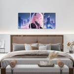 Erosebridal 3 Pcs Japanese Anime Canvas Wall Art, Anime Girl Picture Wall Decor Kawaii Japanese Style Painting Cartoon Japan Animation Artwork Posters For Home Decorations Wall Decor 12"X 16"