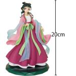 MABAIUDE Maomao Figure Anime Maomao Statue, 20cm Pink Hanfu Styling Mao Mao Figure People Collectibles Model Cartoon Figurine Desktop Decoration Gifts for Fans