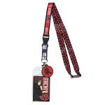 Naruto Itachi Uchiha ID Badge Holder Lanyard w/ 2" Shu Kanji Rubber Pendant