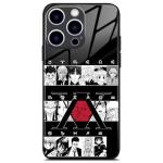 HxH Cool Anime Art Minimalist Glass Case for iPhone 16, Elegant Aesthetic Design, Refined Soft-Touch Grip & Drop Proof Shell
