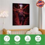 Jujjutsu Kaiisen Canvas Wall Art Decor by BCB Print | HD Printed & Wooden Framed Wall Art | Modern Wall Decor for Bedroom, Living Room, Office, Kids Room | Made in USA | 12"x16" Set of 1