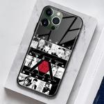 HxH Cool Anime Art Minimalist Glass Case for iPhone 16, Elegant Aesthetic Design, Refined Soft-Touch Grip & Drop Proof Shell
