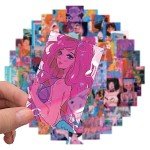 50Pcs Japanese Anime Girls Vinyl Sticker Pack