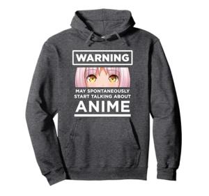 Warning May Spontaneously Start Talking About Anime Hoodie Pullover Hoodie
