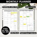 Skull Queen 2025 Academic Planner with Stickers