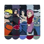Odd Sox – Naruto Anime 5-Pack Crew Sock Gift Box Set – Unisex Large Sized – Officially Licensed – Features Naruto, Sasuke, Kakashi & More – Bold & Comfy Holiday Gift Set for Fans & Cosplayers