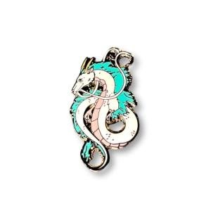 HAKU PIN HAKU DRAGON PIN HAKU ENAMEL PINS HAKU DRAGON MERCH HAKU DRAGON FIGURE PIN (SILVER)