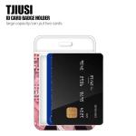 TJIUSI 4PCS Anime Badge Holder with Retractable Reel Funny Name Tag Card Holder Anime ID Badge Retractable Clip with Cute Alligator Clip for Nurses Student Teacher Women Men