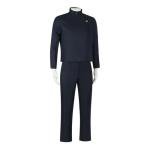 IMDAET Anime Cosplay Costume for Men Black Uniform Outfit for Halloween Party (With Wig, S)