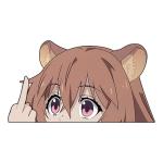 YUNEX 5.1 Inch Raphtalia Peeker Anime Car Stickers Cartoon DIY Decoraiton Window Laptop Bumper Trunk Motorcycle Waterproof Decals
