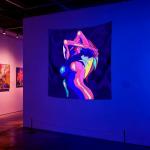 QGHOT Anime Girl Tapestry Nude Women Sexy Tapestry Blacklight Sex Art Tapestry Wall Hanging Black Light Tapestries Uv Glow in the Dark Hot Girl Poster for Adults Room Bedroom Dorm Wall Decor 60x50in