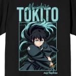 Demon Slayer Infinity Castle Muchichiro Tokito Adult Black Crew Neck Short Sleeve T-Shirt-Large