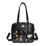 ZAROXOXS Ita Bag Crossbody Handbags Kawaii Shoulder Purse Square Backpack with Insert Anime Pins Display
