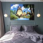 ZXZHE My Neighbors Poster Totoro Anime Movie Canvas Wall Art Posters And Prints Room Aesthetic Bedroom Office Decor Unframe 20x30inch(50x75cm)