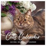 2025 Calendar - Wall Calendar 2025, Jan. 2025 - Dec. 2025, 12" x 24" (Open), 2025 Wall Calendar with Unruled Blocks - Cutie Cat