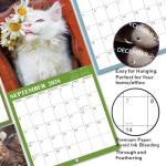 2025 Calendar - Wall Calendar 2025, Jan. 2025 - Dec. 2025, 12" x 24" (Open), 2025 Wall Calendar with Unruled Blocks - Cutie Cat