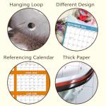 2025 Calendar - Wall Calendar 2025, Jan. 2025 - Dec. 2025, 12" x 24" (Open), 2025 Wall Calendar with Unruled Blocks - Cutie Cat