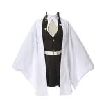 Nuoqi Mitsuri Kanroji Cosplay Outfit Mitsuri Cosplay Costume Womens Anime Robe Kimono Uniform Suit XL White
