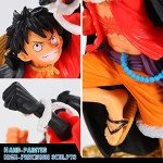 One Piece Luffy Action Figure Set with Flag