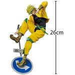 Jotaro Figure Brando Statue JJBA Figure, 1/7 Scale Anime Figurine Model with Scene Sculpture Collectible Desktop Decoration Xmas Gifts 10.24''