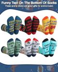 Glitopper 6 Pairs Anime Socks for Men Teenagers Funny Anime Gifts Novelty Cartoon Character Patterned Breathable Casual Crew Socks for Animes Lovers Birthday Holiday Gifts