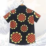 Shopular Anime Sunflower Cartoon t-Shirt New World Dressrosa Cosplay Costumes Casual Tops Tee (L) Navy Blue