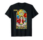 One Piece Anime Monkey D. Luffy Stained Glass Window T-Shirt