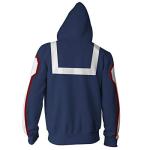 YUANTU Academia Hoodies Cosplay Costume Jacket Hoodies for Adult Unisex (US, Alpha, Large, Regular, Regular, bule)