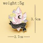 Protection From Assholes Enamel Pin Remark Protecting Girls Pretty Crystal Brooch Witch Moon Amulet Metal Badge Cartoon Anime Backpack pin buckle
