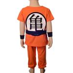 Lito Angels Toddler Boys Anime Cosplay Costume Clothing Set Dress Up Size 3T to 4T, Orange (Tag Number 07)