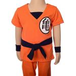 Lito Angels Toddler Boys Anime Cosplay Costume Clothing Set Dress Up Size 3T to 4T, Orange (Tag Number 07)
