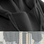 IOPBOT Unisex Anime Hoodie Cosplay Costume Men Black 3D Novelty Hooded Sweatshirt Pullover Jacket Outerwear Coat for Women (XL-Black)