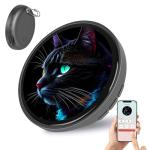 Electronic Badge Anime Pins for Backpacks - Personalized Mothers Day Gift Digital Pins with HD Touchscreen Photo Video Pixel Display Decor- Perfect for Unique Personal Show