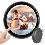 Electronic Badge Anime Pins for Backpacks - Personalized Mothers Day Gift Digital Pins with HD Touchscreen Photo Video Pixel Display Decor- Perfect for Unique Personal Show