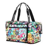 Tokidoki Unicorno Weekender Bags for Women travel Expandable Carry on Bag with Trolley Sleeve Foldable Duffle for Work (Green)