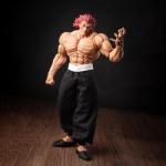 Hanma Yujiro Action Figure - 1/6 Scale Anime Figurine Yujiro Hanma Statue, Articulated Joints Movable Figure with Parts - Xmas Birthday Gifts 7.48''