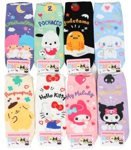 Kawaii Sanrio Characters Novelty Socks - 8 Pairs