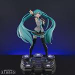 ABYstyle Studio Hatsune Miku 1/10 Wink Figurine Official PVC Hatsune Miku Figure Vocaloid Collectible Miku Figurine Anime Figure Display