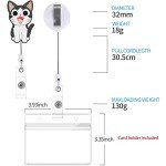 Cute Anime Cat Badge Reel Holder for ID Cards