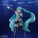 ABYstyle Studio Hatsune Miku 1/10 Wink Figurine Official PVC Hatsune Miku Figure Vocaloid Collectible Miku Figurine Anime Figure Display