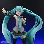 ABYstyle Studio Hatsune Miku 1/10 Wink Figurine Official PVC Hatsune Miku Figure Vocaloid Collectible Miku Figurine Anime Figure Display